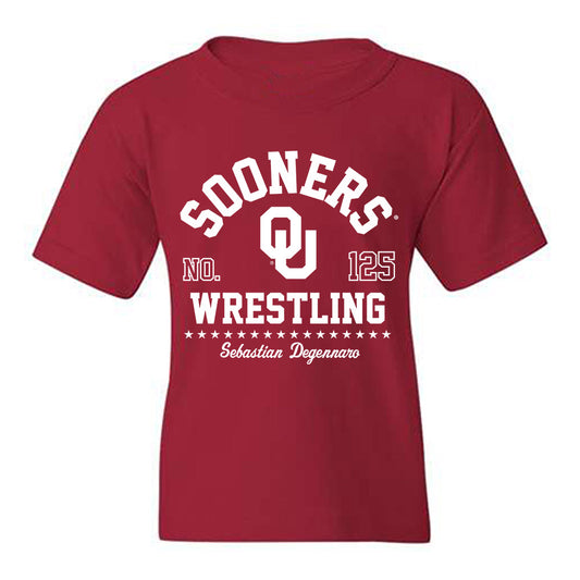 Oklahoma - NCAA Wrestling : Sebastian Degennaro - Classic Fashion Shersey Youth T-Shirt-0