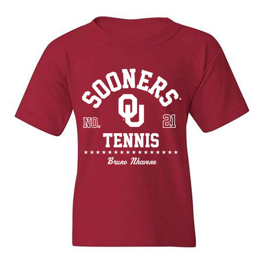 Oklahoma - NCAA Men's Tennis : Bruno Nhavene - Classic Fashion Shersey Youth T-Shirt-0