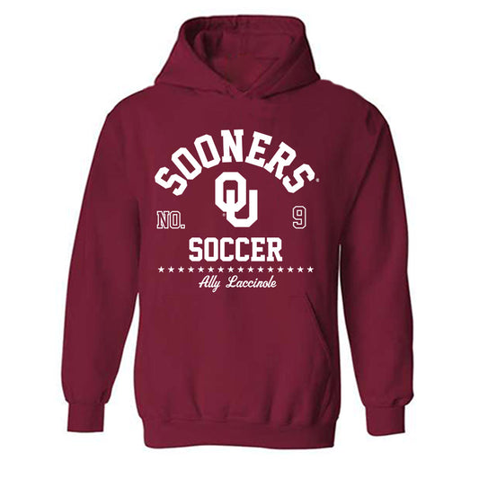 Oklahoma - NCAA Women's Soccer : Ally Laccinole - Classic Fashion Shersey Hooded Sweatshirt-0