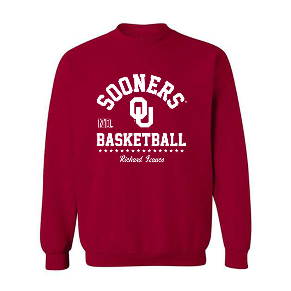 Oklahoma - NCAA Men's Basketball : Richard Isaacs - Classic Fashion Shersey Crewneck Sweatshirt-0