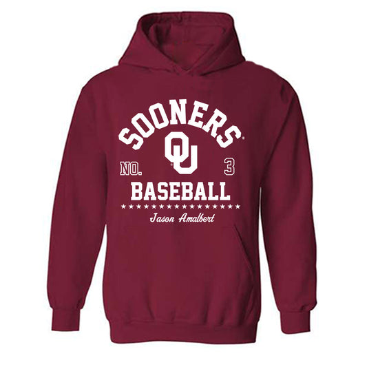 Oklahoma - NCAA Baseball : Jason Amalbert - Classic Fashion Shersey Hooded Sweatshirt-0
