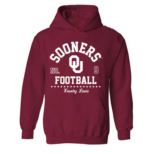 Oklahoma - NCAA Football : Keontez Lewis - Classic Fashion Shersey Hooded Sweatshirt-0