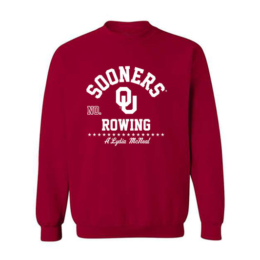 Oklahoma - NCAA Women's Rowing : A'Lydia McNeal - Classic Fashion Shersey Crewneck Sweatshirt-0