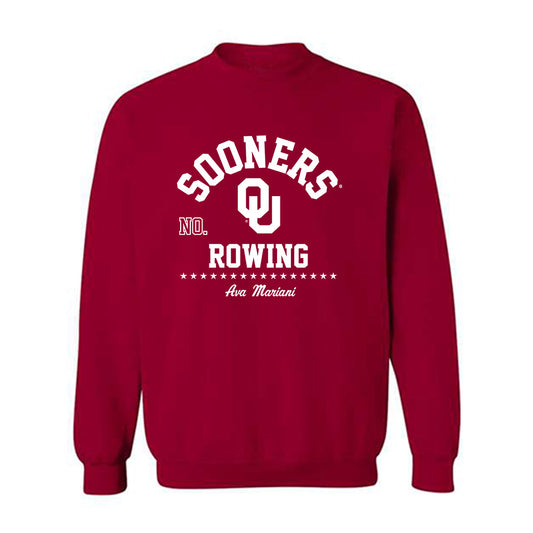 Oklahoma - NCAA Women's Rowing : Ava Mariani - Classic Fashion Shersey Crewneck Sweatshirt-0