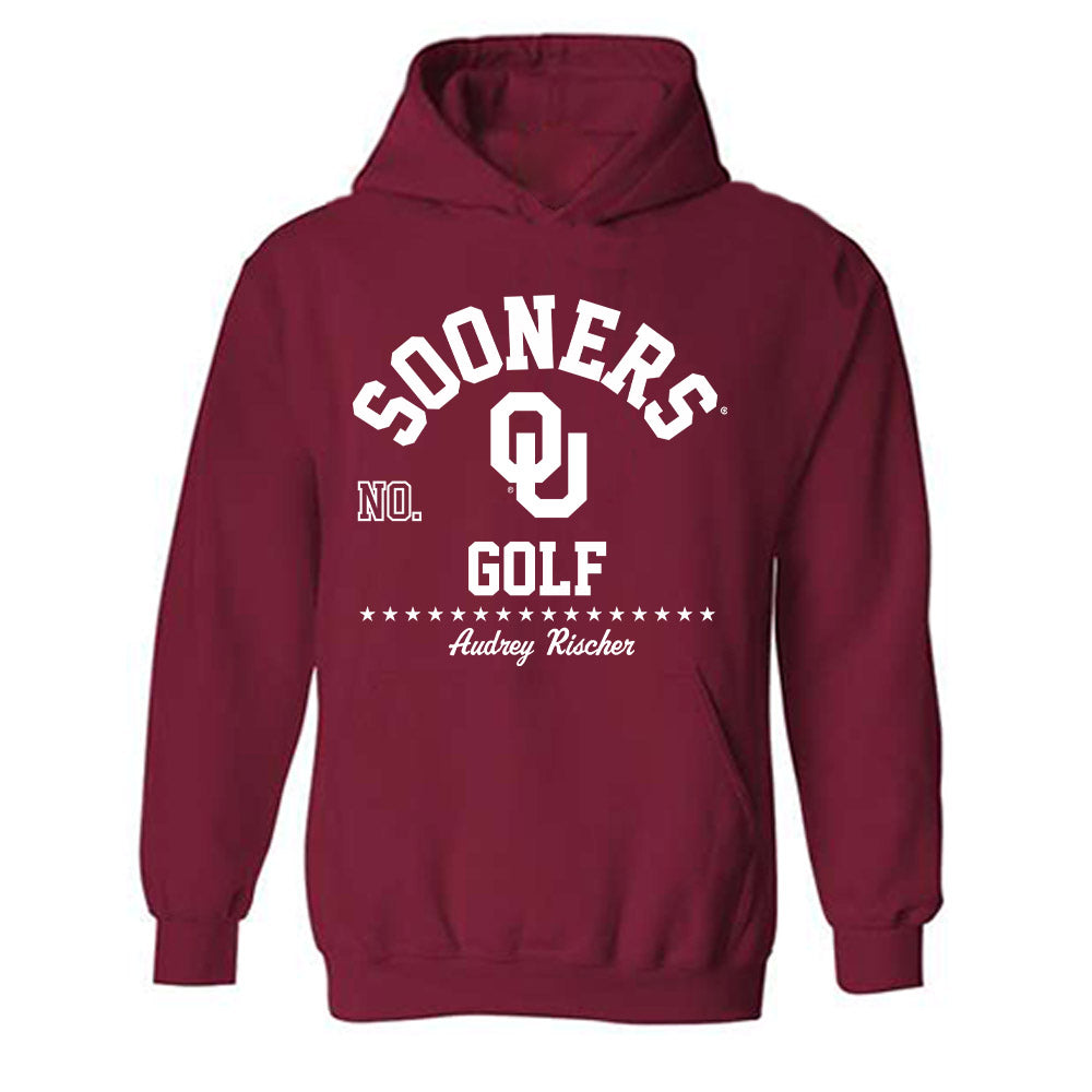 Oklahoma - NCAA Women's Golf : Audrey Rischer - Classic Fashion Shersey Hooded Sweatshirt-0