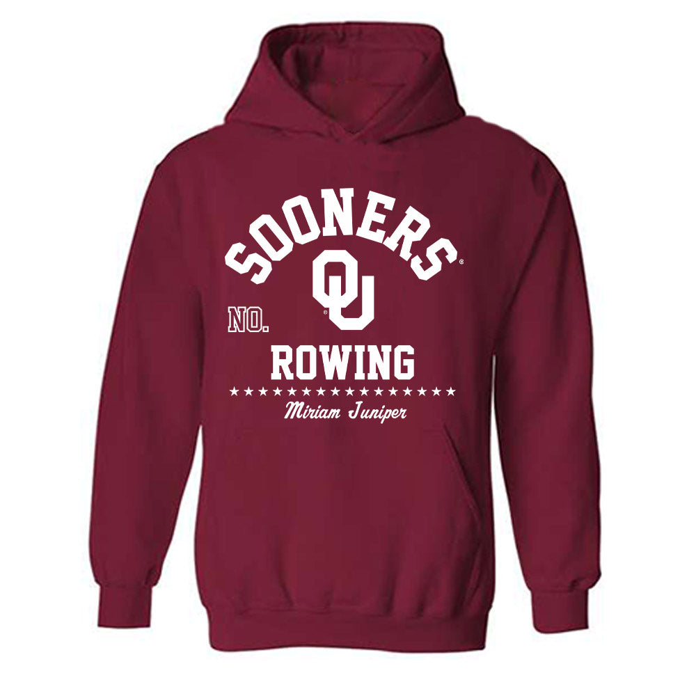 Oklahoma - NCAA Women's Rowing : Miriam Juniper - Classic Fashion Shersey Hooded Sweatshirt-0