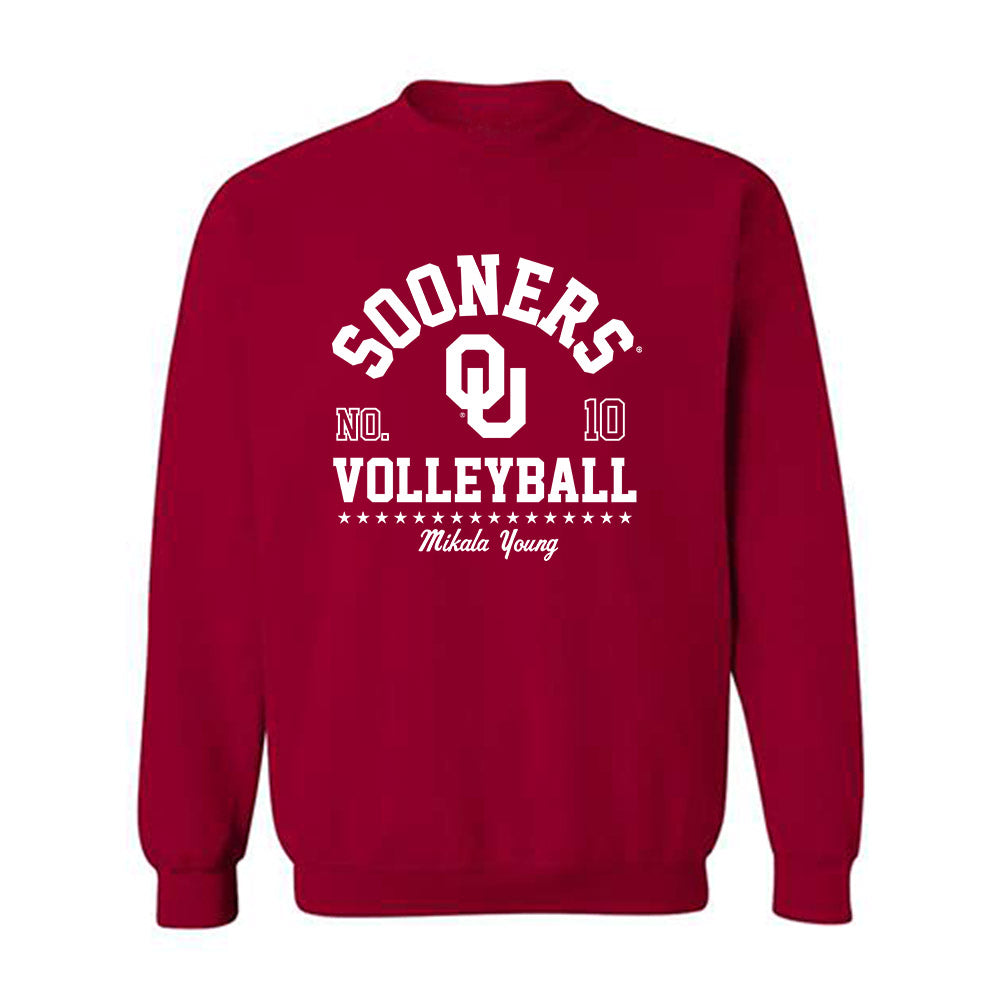 Oklahoma - NCAA Women's Volleyball : Mikala Young - Classic Fashion Shersey Crewneck Sweatshirt-0