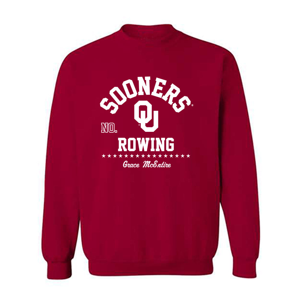 Oklahoma - NCAA Women's Rowing : Grace McEntire - Classic Fashion Shersey Crewneck Sweatshirt-0