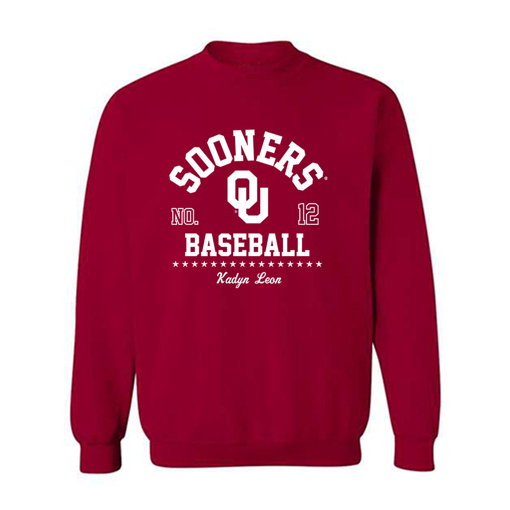 Oklahoma - NCAA Baseball : Kadyn Leon - Classic Fashion Shersey Crewneck Sweatshirt-0