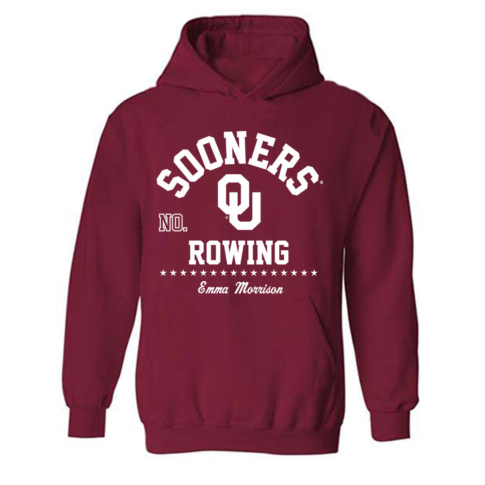Oklahoma - NCAA Women's Rowing : Emma Morrison - Classic Fashion Shersey Hooded Sweatshirt-0