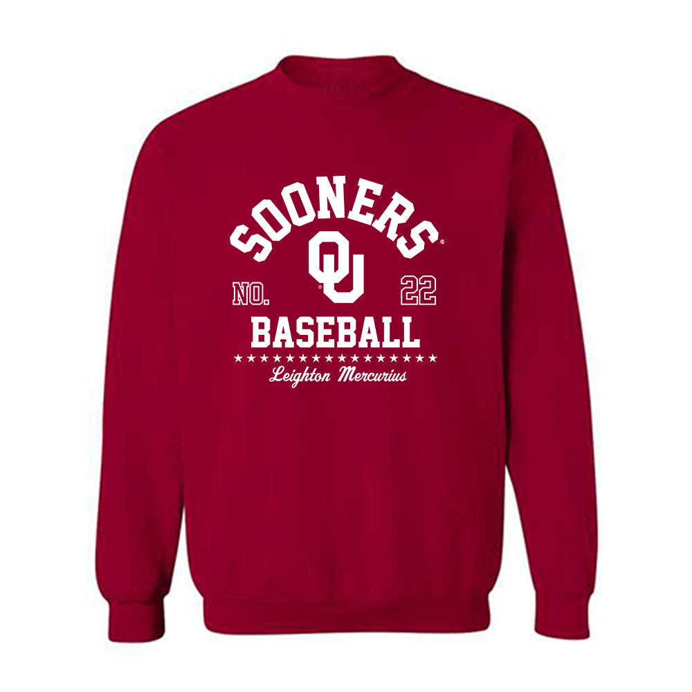 Oklahoma - NCAA Baseball : Leighton Mercurius - Classic Fashion Shersey Crewneck Sweatshirt-0