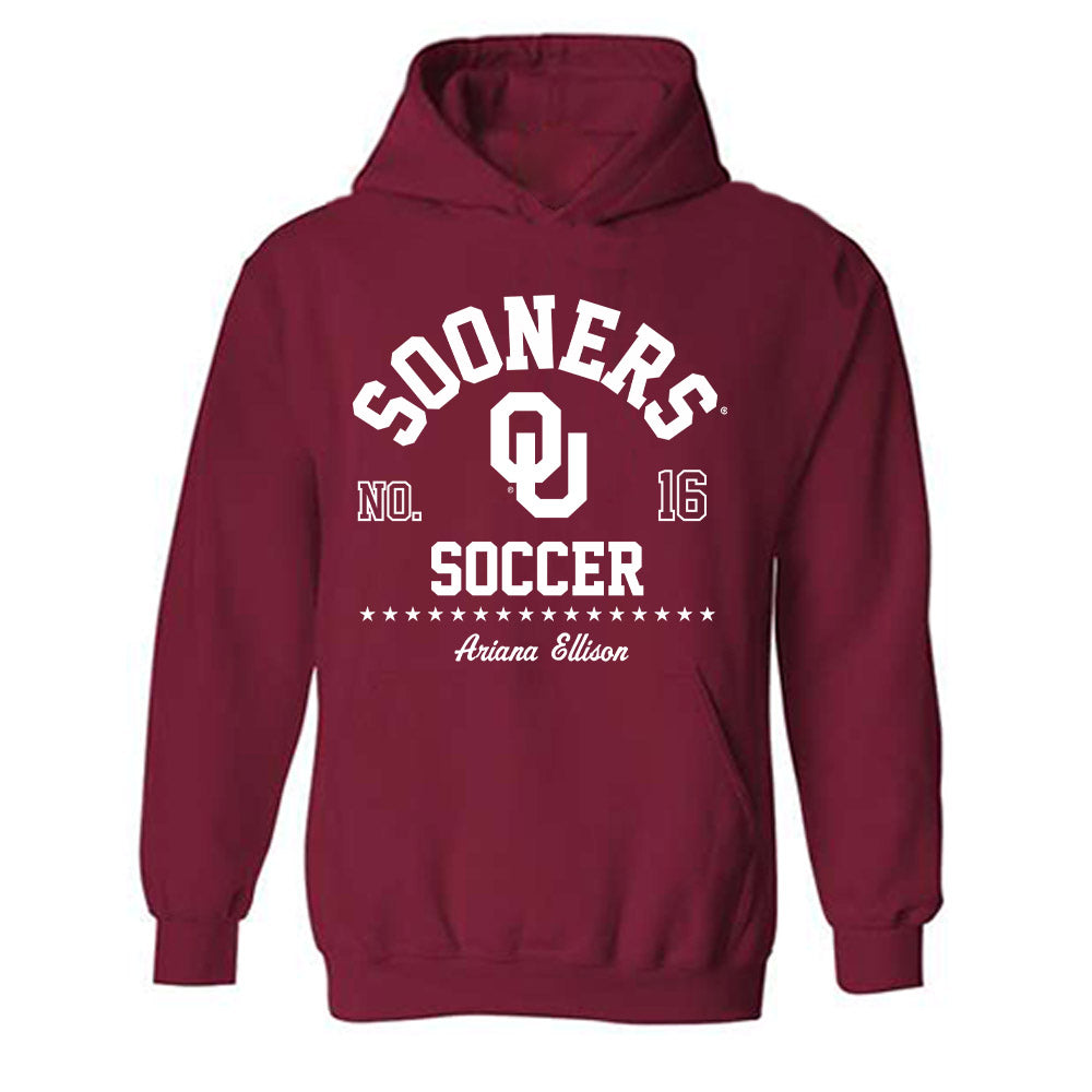 Oklahoma - NCAA Women's Soccer : Ariana Ellison - Classic Fashion Shersey Hooded Sweatshirt-0