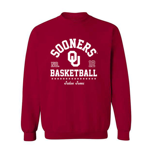 Oklahoma - NCAA Men's Basketball : Jadon Jones - Classic Fashion Shersey Crewneck Sweatshirt-0