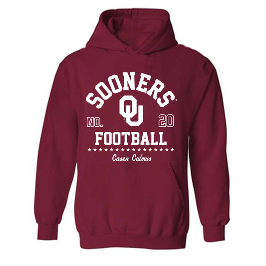 Oklahoma - NCAA Football : Casen Calmus - Classic Fashion Shersey Hooded Sweatshirt-0