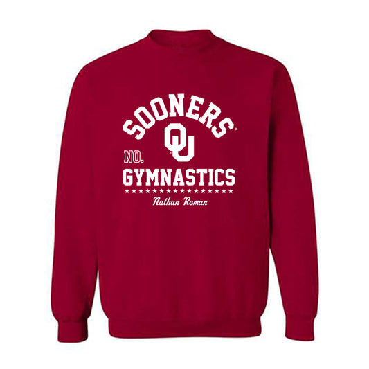 Oklahoma - NCAA Men's Gymnastics : Nathan Roman - Classic Fashion Shersey Crewneck Sweatshirt-0