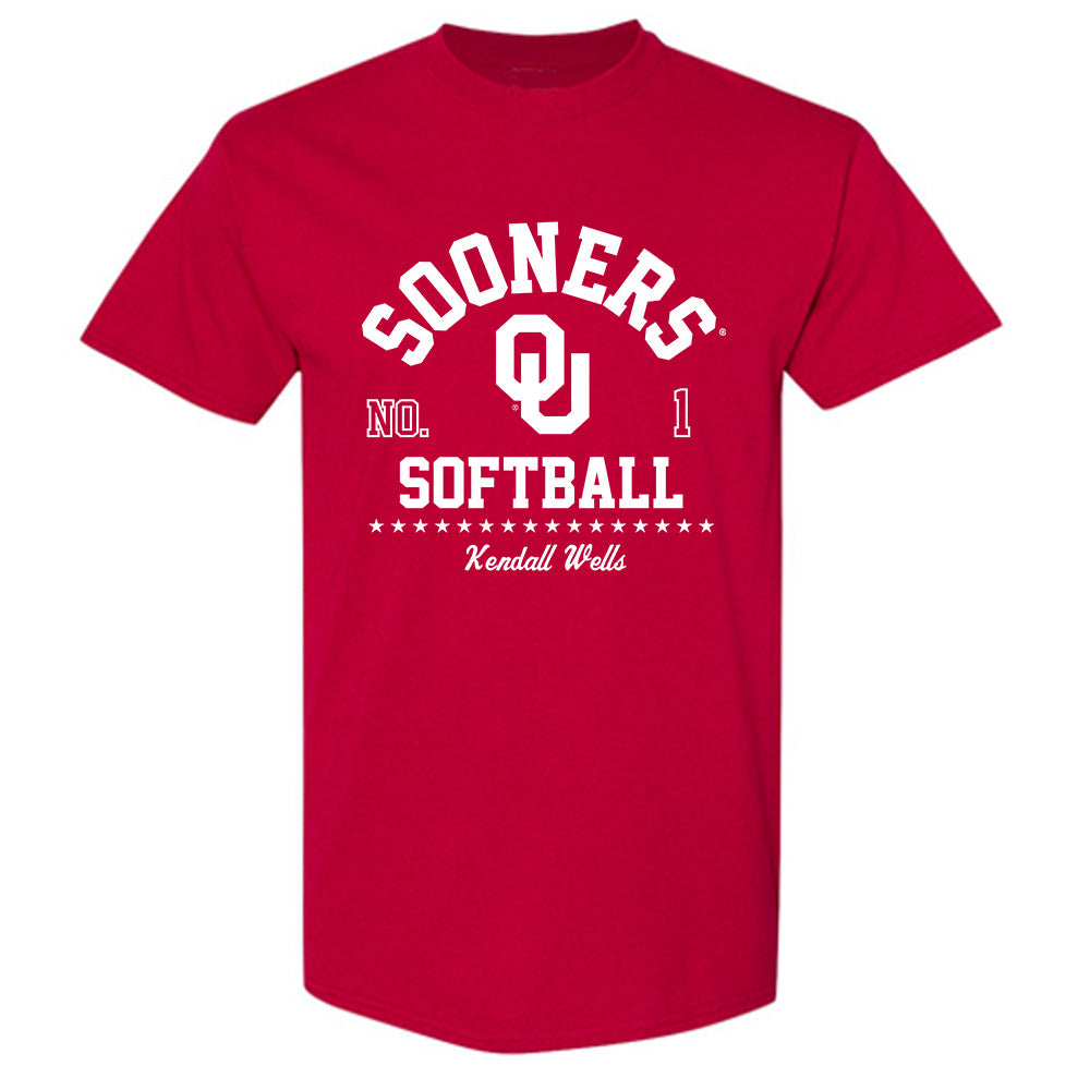 Oklahoma - NCAA Softball : Kendall Wells - Classic Fashion Shersey T-Shirt-0