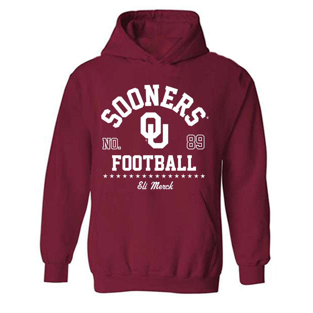 Oklahoma - NCAA Football : Eli Merck - Classic Fashion Shersey Hooded Sweatshirt-0