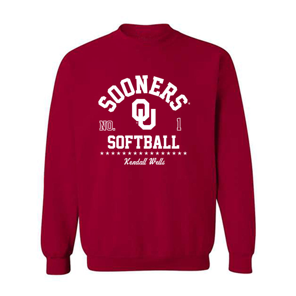 Oklahoma - NCAA Softball : Kendall Wells - Classic Fashion Shersey Crewneck Sweatshirt-0
