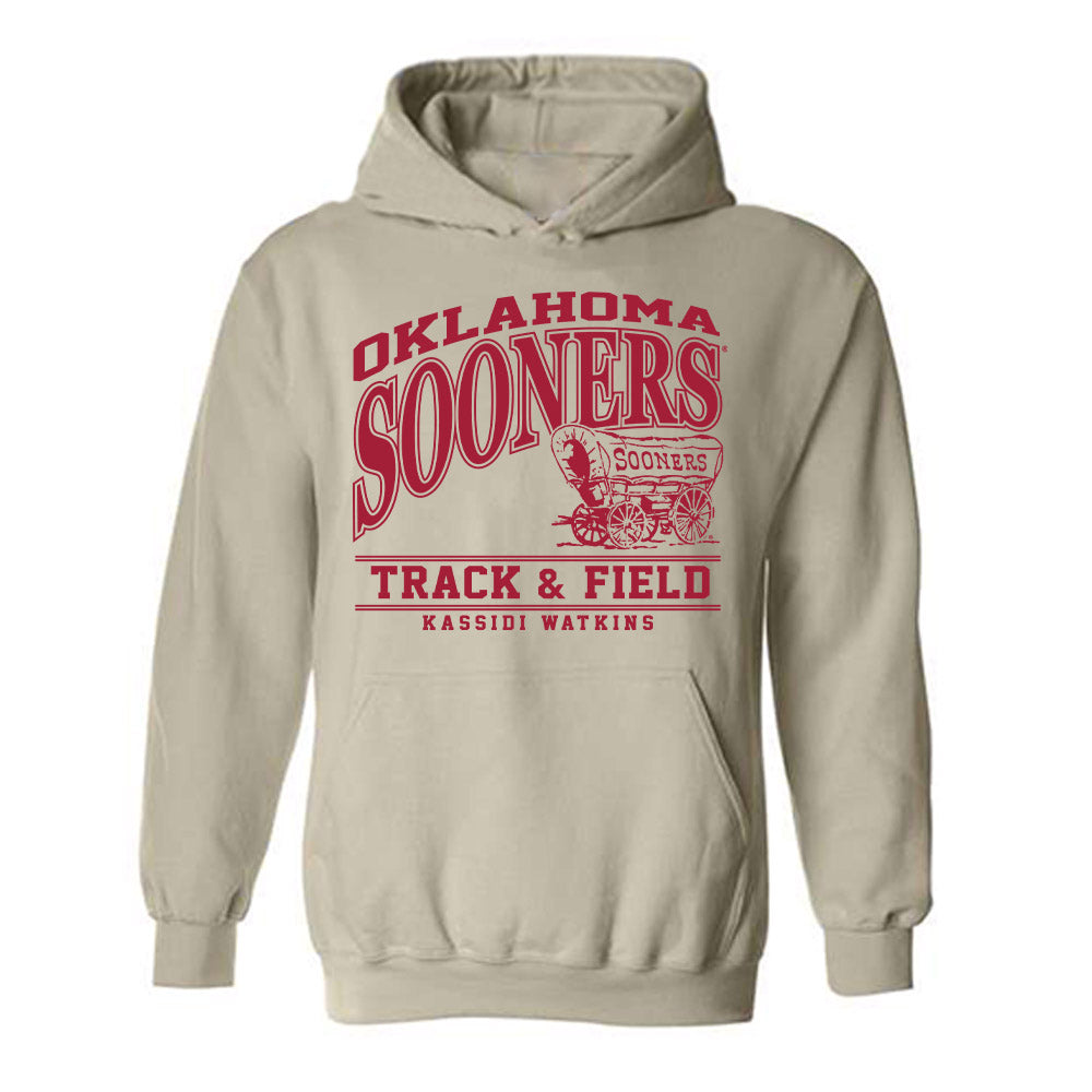 Oklahoma - NCAA Women's Track & Field : Kassidi Watkins - Classic Fashion Shersey Hooded Sweatshirt-0