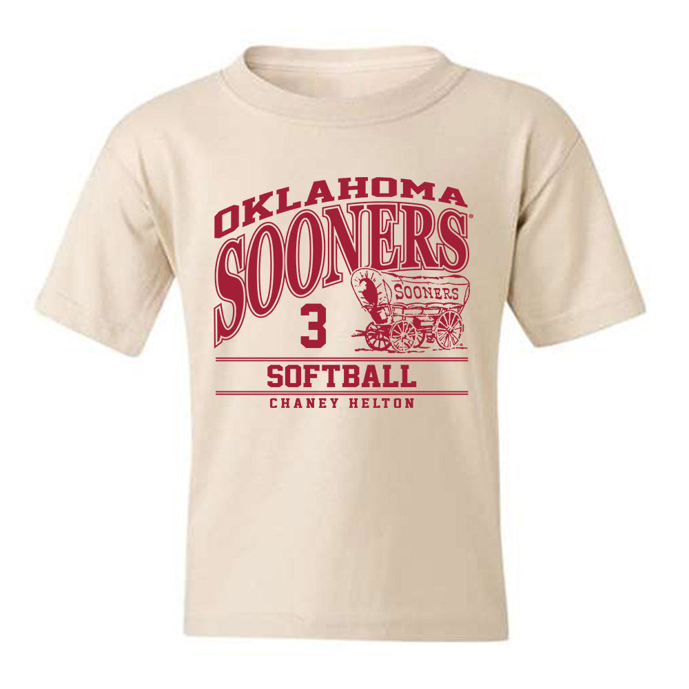 Oklahoma - NCAA Softball : Chaney Helton - Classic Fashion Shersey Youth T-Shirt-0