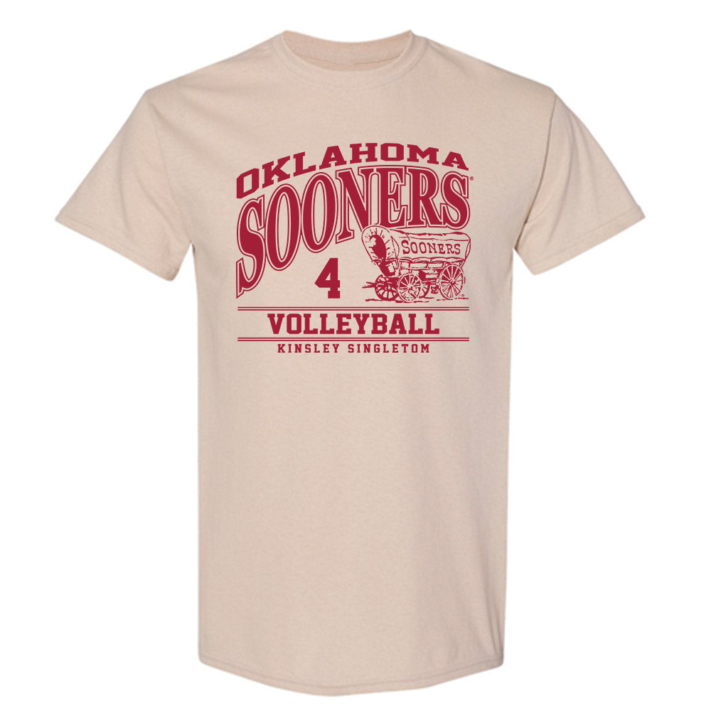 Oklahoma - NCAA Women's Volleyball : Kinsley Singleton - Classic Fashion Shersey T-Shirt-0