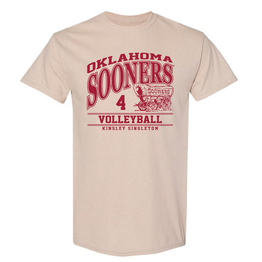 Oklahoma - NCAA Women's Volleyball : Kinsley Singleton - Classic Fashion Shersey T-Shirt-0