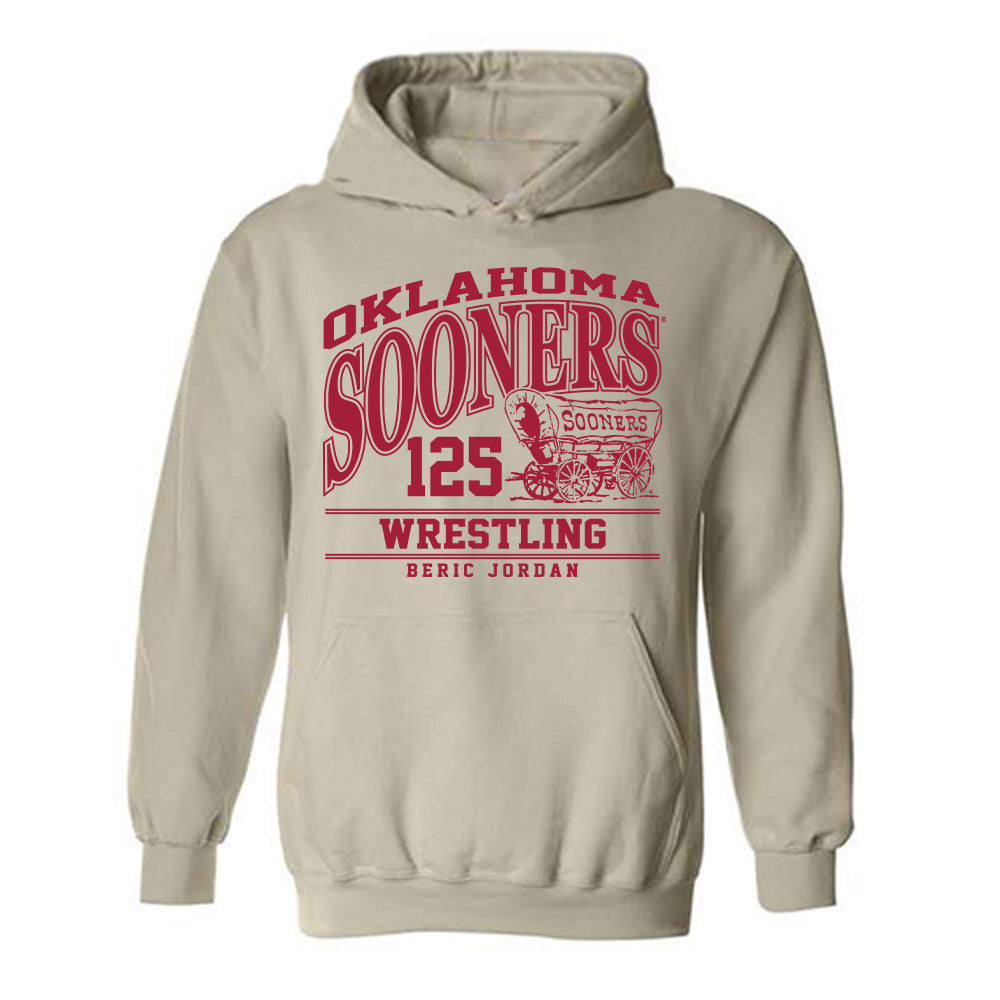 Oklahoma - NCAA Wrestling : Beric Jordan - Classic Fashion Shersey Hooded Sweatshirt-0
