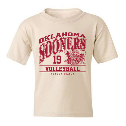 Oklahoma - NCAA Women's Volleyball : Alyssa Flack - Classic Fashion Shersey Youth T-Shirt-0