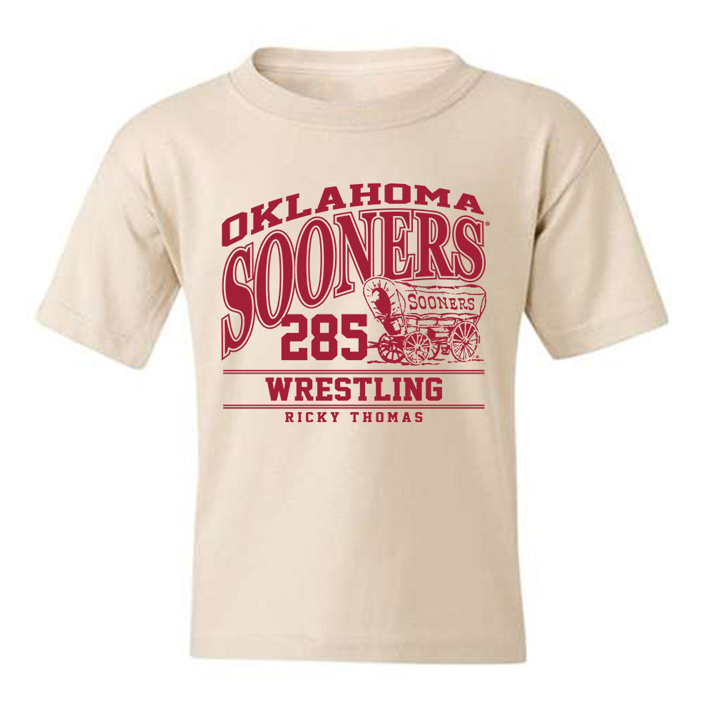 Oklahoma - NCAA Wrestling : Ricky Thomas - Classic Fashion Shersey Youth T-Shirt-0