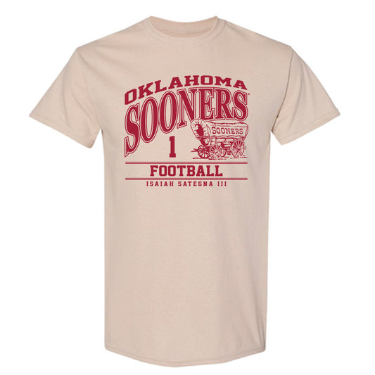 Oklahoma - NCAA Football : Isaiah Sategna III - Classic Fashion Shersey T-Shirt-0