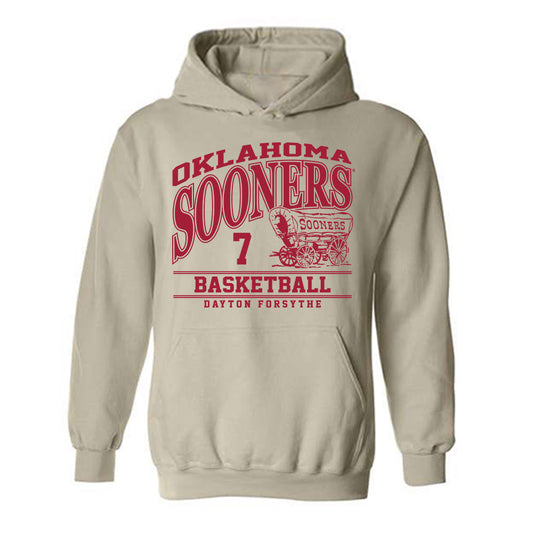 Oklahoma - NCAA Men's Basketball : Dayton Forsythe - Classic Fashion Shersey Hooded Sweatshirt-0