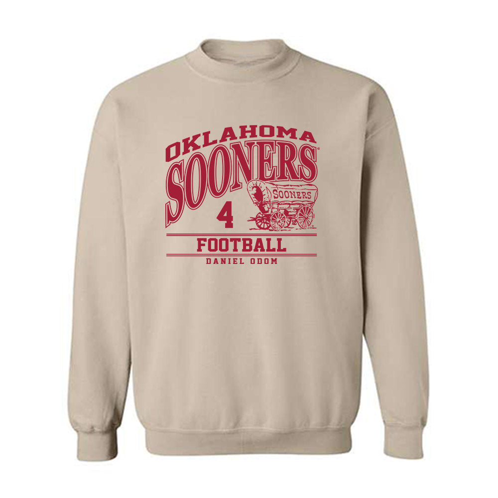 Oklahoma - NCAA Football : Daniel Odom - Classic Fashion Shersey Crewneck Sweatshirt-0