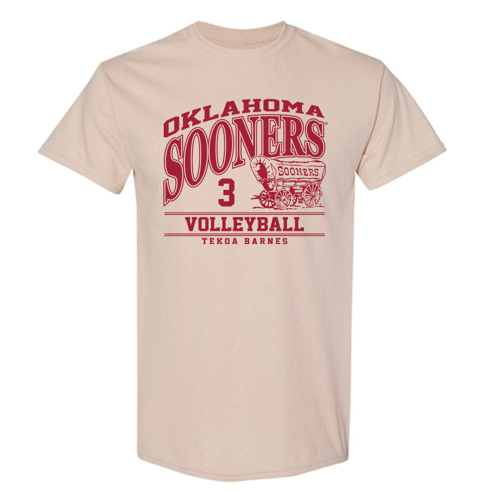 Oklahoma - NCAA Women's Volleyball : Tekoa Barnes - Classic Fashion Shersey T-Shirt-0