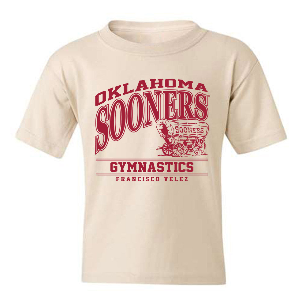 Oklahoma - NCAA Men's Gymnastics : Francisco Velez - Classic Fashion Shersey Youth T-Shirt-0