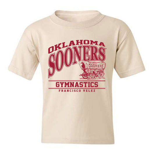 Oklahoma - NCAA Men's Gymnastics : Francisco Velez - Classic Fashion Shersey Youth T-Shirt-0
