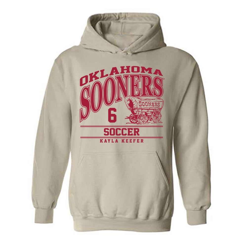 Oklahoma - NCAA Women's Soccer : Kayla Keefer - Classic Fashion Shersey Hooded Sweatshirt-0