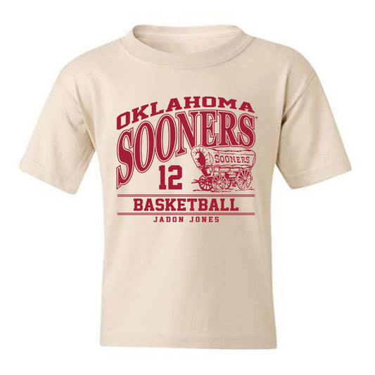 Oklahoma - NCAA Men's Basketball : Jadon Jones - Classic Fashion Shersey Youth T-Shirt-0