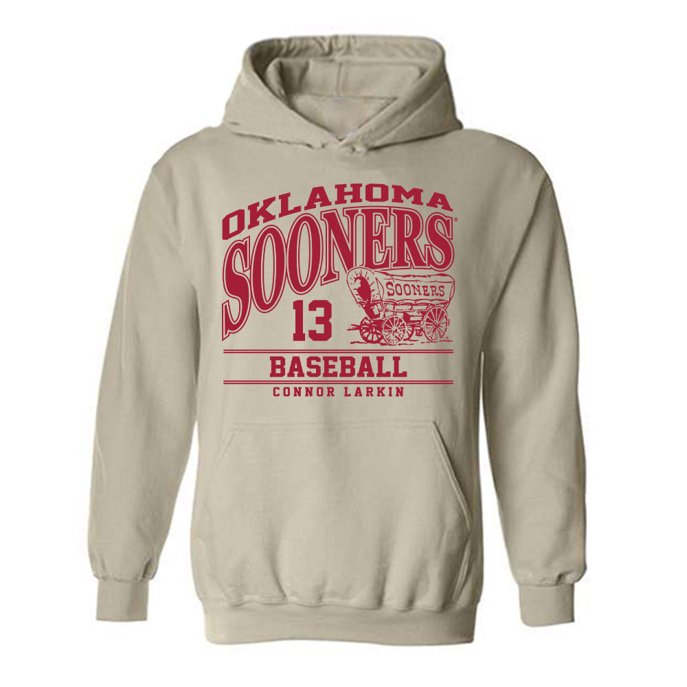 Oklahoma - NCAA Baseball : Connor Larkin - Classic Fashion Shersey Hooded Sweatshirt-0