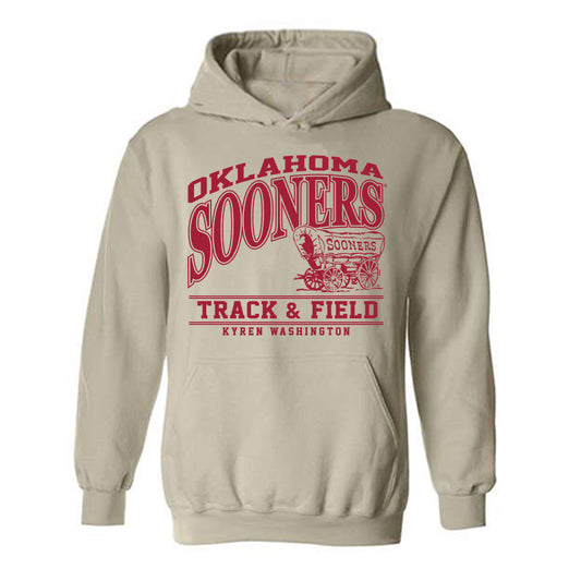 Oklahoma - NCAA Men's Track & Field : Kyren Washington - Classic Fashion Shersey Hooded Sweatshirt-0