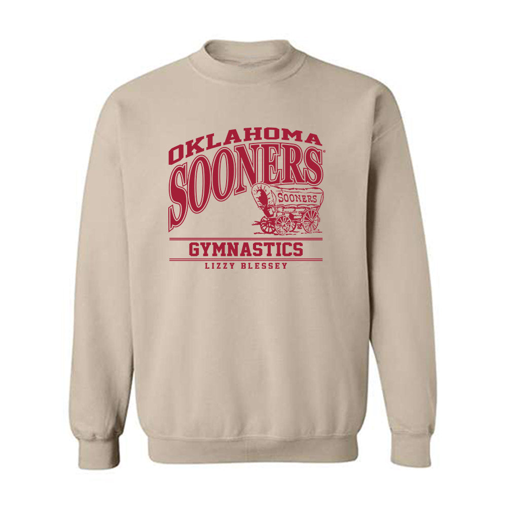 Oklahoma - NCAA Women's Gymnastics : Lizzy Blessey - Classic Fashion Shersey Crewneck Sweatshirt-0
