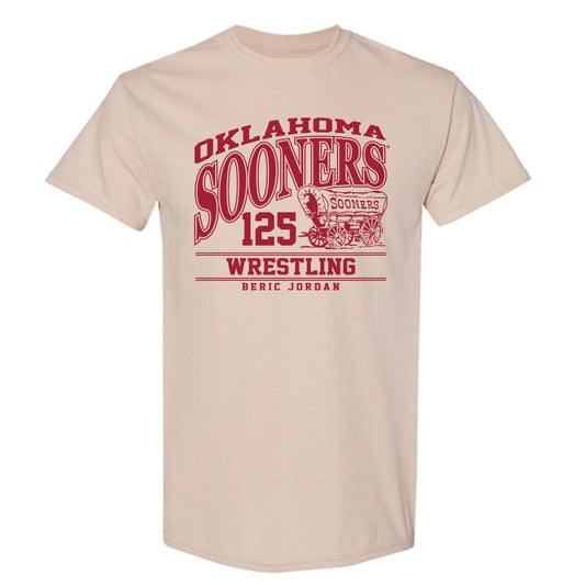 Oklahoma - NCAA Wrestling : Beric Jordan - Classic Fashion Shersey T-Shirt-0