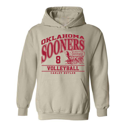 Oklahoma - NCAA Women's Volleyball : Carley Butler - Classic Fashion Shersey Hooded Sweatshirt-0