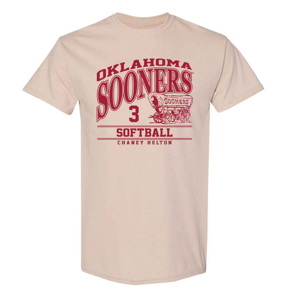 Oklahoma - NCAA Softball : Chaney Helton - Classic Fashion Shersey T-Shirt-0