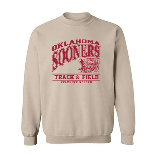 Oklahoma - NCAA Men's Track & Field : Awakhiwe Ndlovu - Classic Fashion Shersey Crewneck Sweatshirt-0