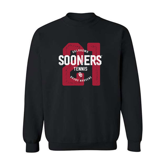 Oklahoma - NCAA Men's Tennis : Bruno Nhavene - Crewneck Sweatshirt-0