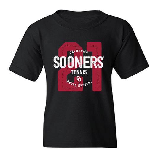 Oklahoma - NCAA Men's Tennis : Bruno Nhavene - Youth T-Shirt-0