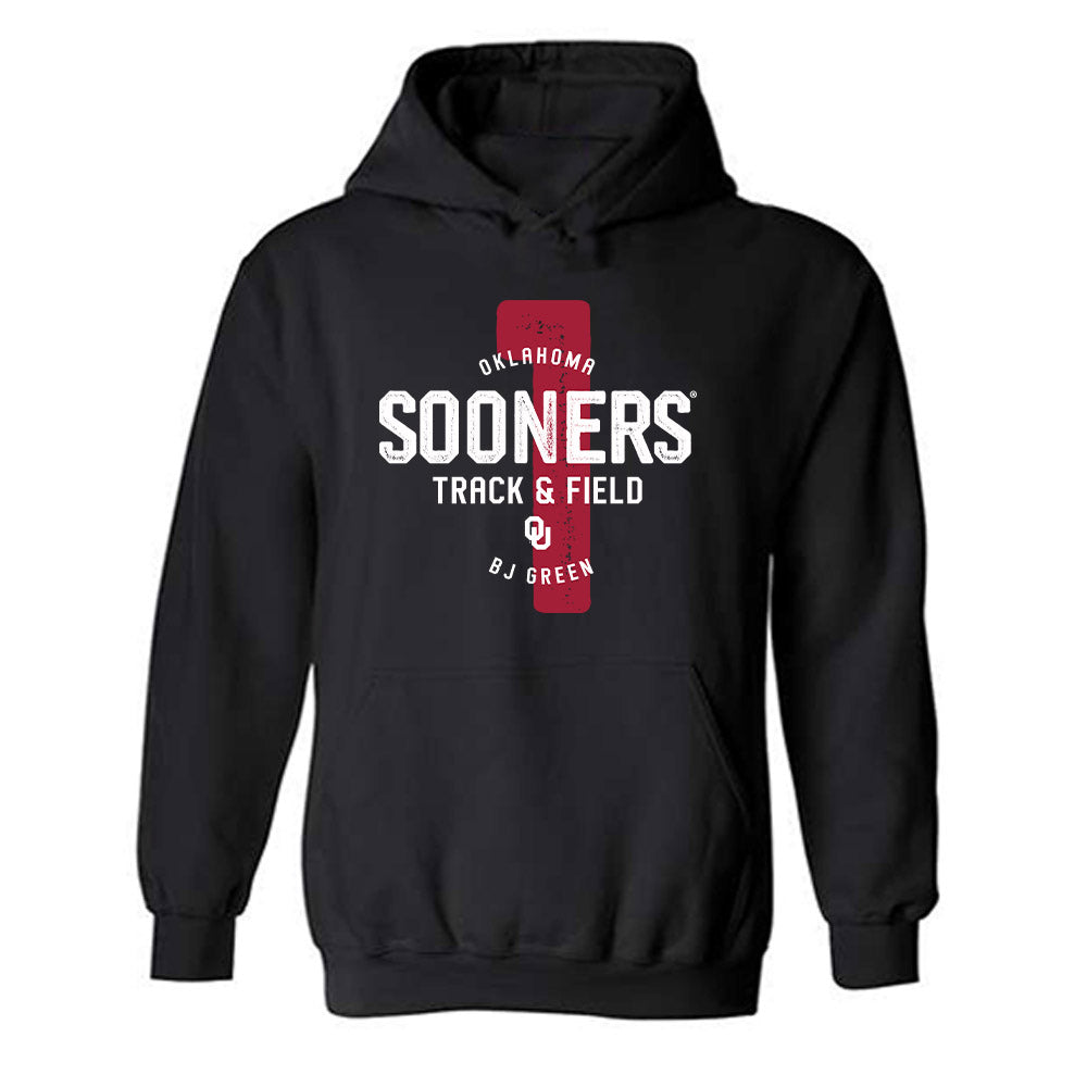 Oklahoma - NCAA Men's Track & Field : Bj Green - Hooded Sweatshirt Classic Fashion Shersey