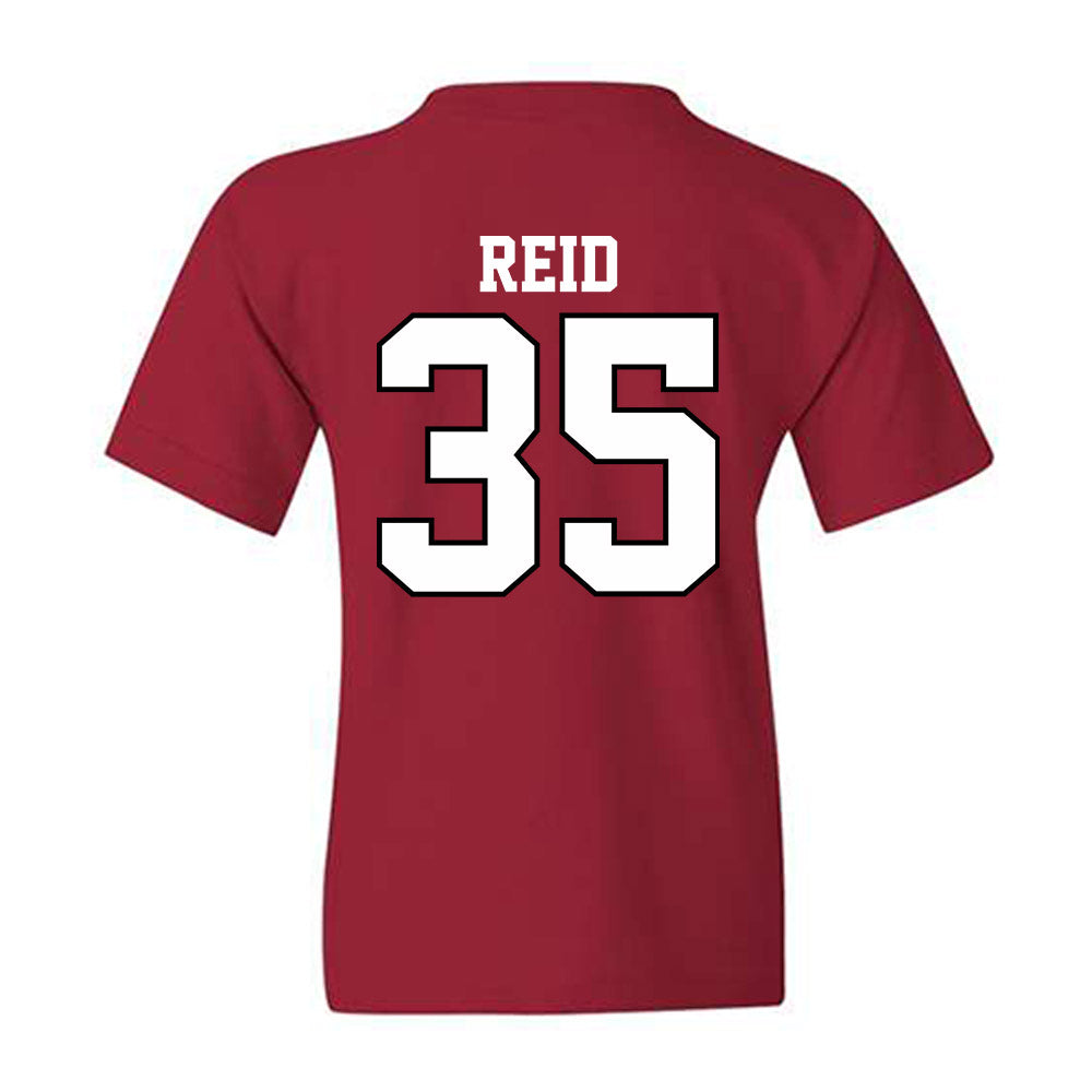 Oklahoma - NCAA Men's Basketball : Derrion Reid - Sports Shersey Youth T-Shirt-1