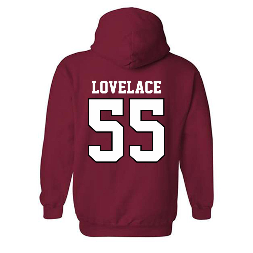 Oklahoma - NCAA Men's Basketball : Reid Lovelace - Sports Shersey Hooded Sweatshirt-1
