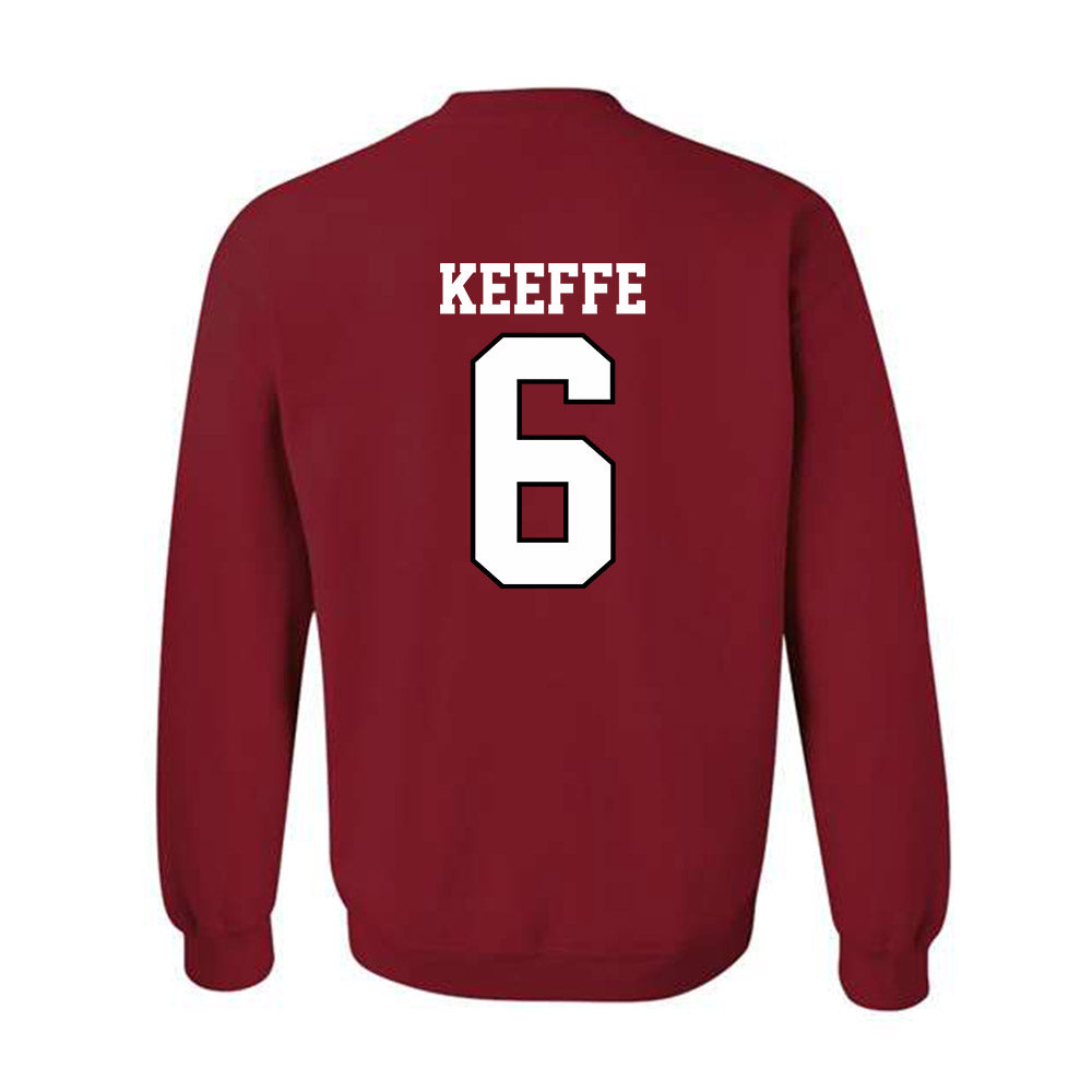Oklahoma - NCAA Men's Basketball : Finley Keeffe - Sports Shersey Crewneck Sweatshirt-1
